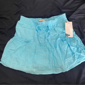NWT Vintage Havana girls turquoise large skirt